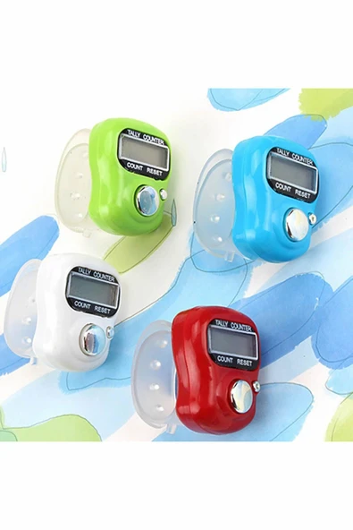 Yüzük Şeklinde Adım Sayar Ve Dijital Zikirmatik - Karışık Renk - 1 Adet - Resim 3
