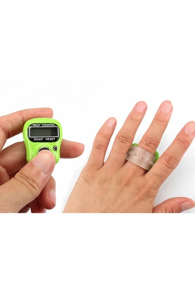 Yüzük Şeklinde Adım Sayar Ve Dijital Zikirmatik - Karışık Renk - 1 Adet - Resim 5