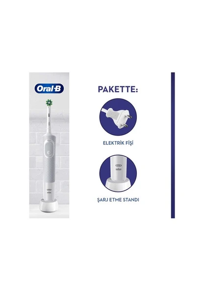 Oral-B Vitality Pro Beyaz Koruma ve Temizlik Şarjlı/Elektrikli Diş Fırçası - 2