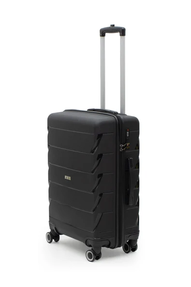 Copella Polipropilen & Kırılmaz 2'li Valiz Seti Orta & Kabin - Siyah - Resim 2