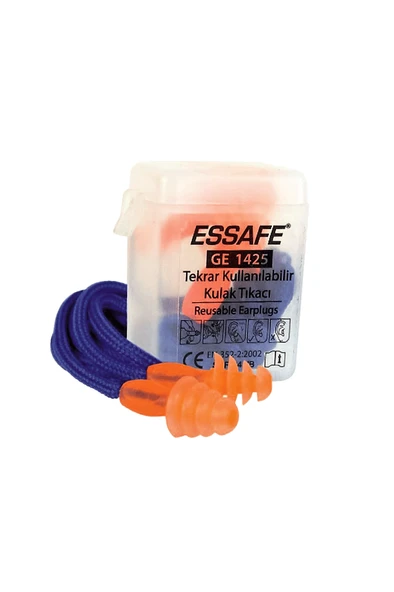 Essafe Çam Tipi Kulak Tıkacı Kordonlu Kutulu 24 Db - 1