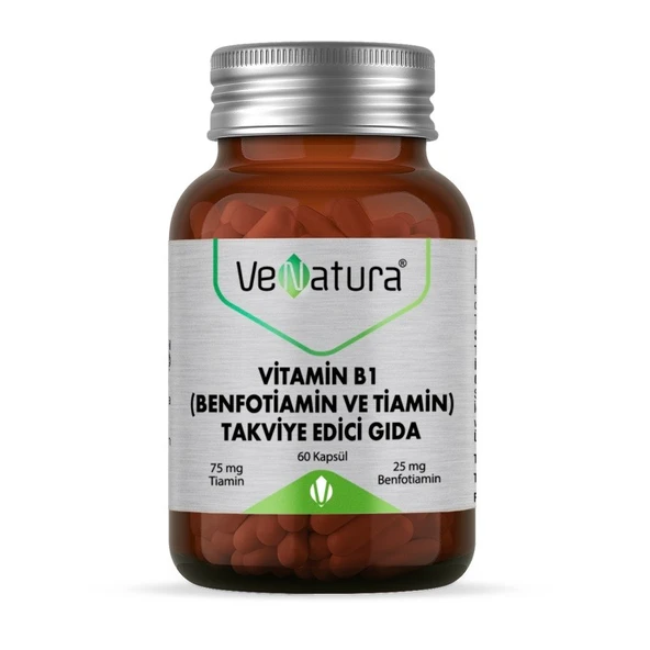 Venatura Vitamin B1 (BENFOTIAMIN VE TIAMIN ) 60 Kapsül ürün görseli