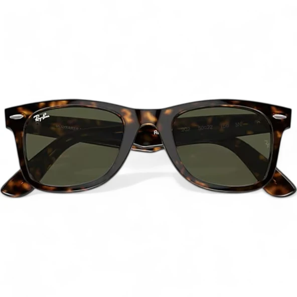 Ray-Ban Wayfarer 2140 902 Dark Tortoise-Green Güneş Gözlüğü - 4