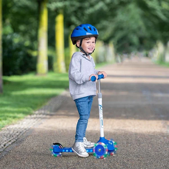 Evo Işıklı Move N Groove Mavi Üç Tekerlekli Scooter - 6