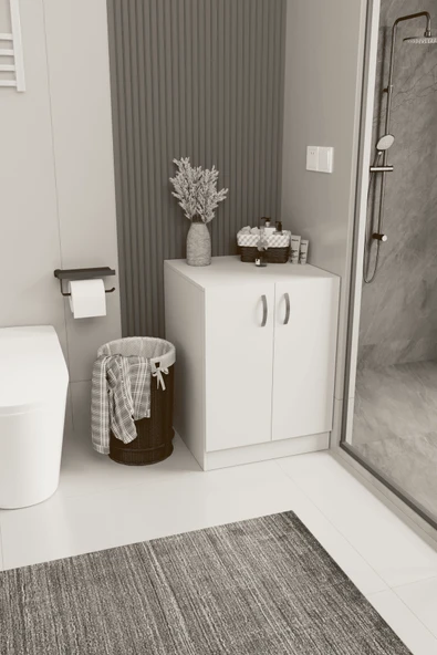 DF03107 Kapaklı Çamaşır Makinesi Dolabı Çamaşır Alt Modül ürün görseli 1