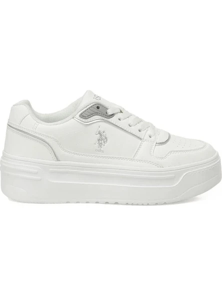 U.S.POLO ASSN.CAROLINE 5PR BEYAZ COMFORT CASUAL ANATOMİK SPOR AYAKKABI - Resim 6