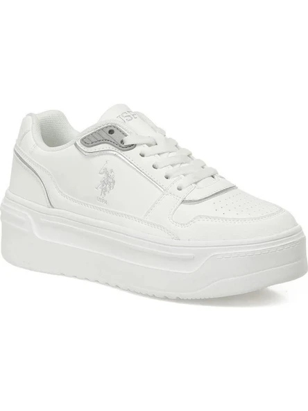 U.S.POLO ASSN.CAROLINE 5PR BEYAZ COMFORT CASUAL ANATOMİK SPOR AYAKKABI - Resim 2