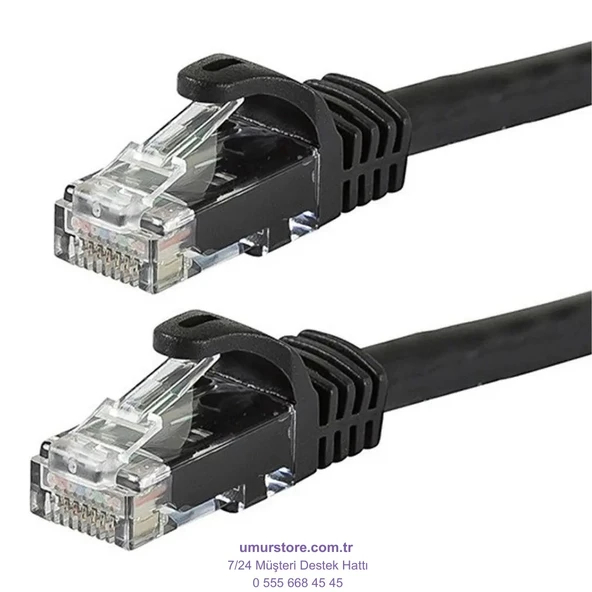 15M (50FT) Cat6 Lan Patch Ethernet Kablo 24AWG 550 Mhz Örgülü - Resim 2