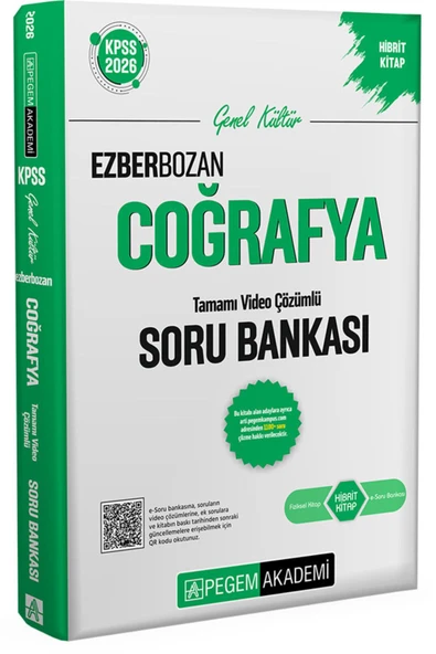 Pegem Coğrafya Ezberbozan Soru Bankası 2026 KPSS ürün görseli 1