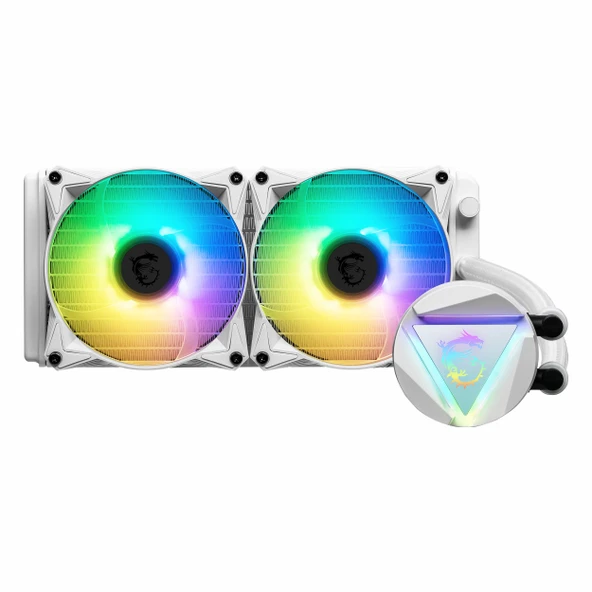 MSI MAG CoreLiquid 240R V2 ARGB 240mm AM5/1700P Beyaz İşlemci Sıvı Soğutucu ürün görseli 1