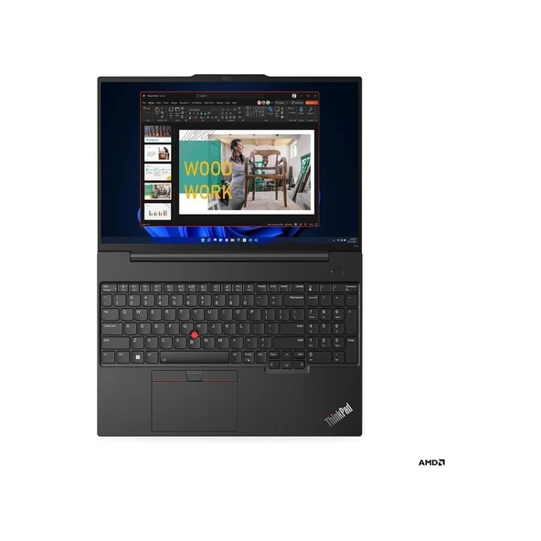 Lenovo Thinkpad E16 Gen 1 21JT0017TX-EP1 Ryzen 7 7730U 24 GB Ram 512 GB SSD 16" Wuxga Windows 11 Pro + Elektropasaj Çanta - 7