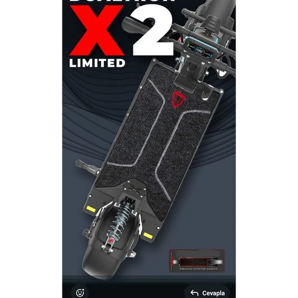 Dualtron Elektrikli Scooter Aksesuar Koruyucu Paspas Dualtron X2 Limited X2 Limited Uyumlu - Resim 2