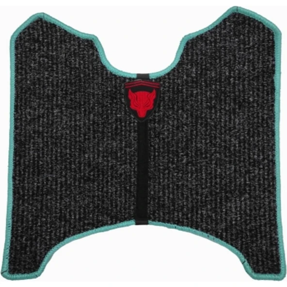 Mondial Motosiklet Aksesuar Koruyucu Modifiye Paspas Mondial Turismo 50 cc Benzinli Scooter Uyumlu Kurt Nakış Armalı Kenar Overlok Renk Seçenekli ürün görseli 1