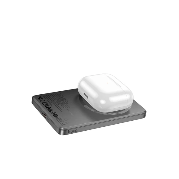 Hoco Q26 5.000 mAh 20W PD MagSafe Mini Powerbank - Gri - 3