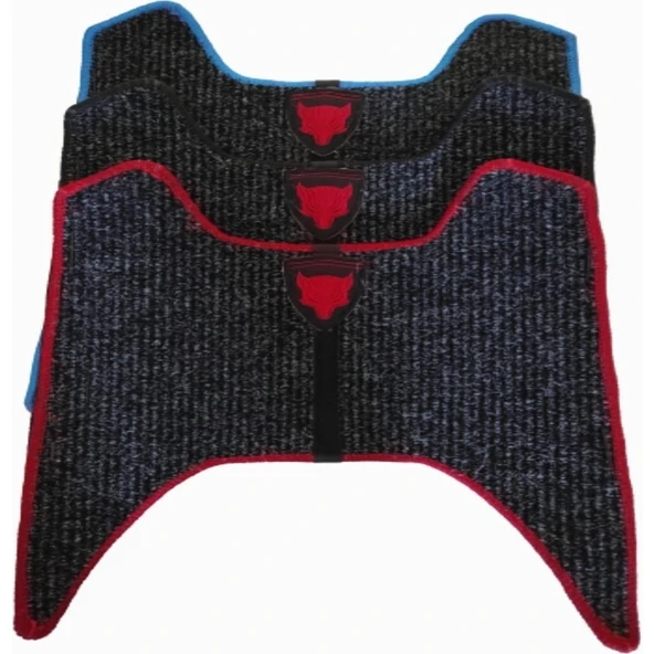 Mondial Motosiklet Aksesuar Koruyucu Modifiye Paspas Mondial Turismo 50 cc Benzinli Scooter Uyumlu Kurt Nakış Armalı Kenar Overlok Renk Seçenekli - Resim 3