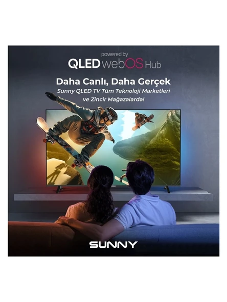 Sunny SN50QMN252 4K Ultra HD 50" 127 Ekran Uydu Alıcılı webOS Smart QLED TV - Resim 2