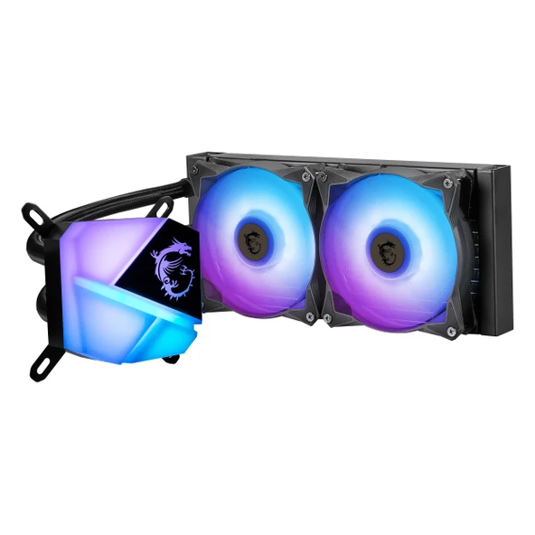 MSI MAG Coreliquid C240 ARGB 240mm AM5/1700P Siyah İşlemci Sıvı Soğutucu - Resim 3