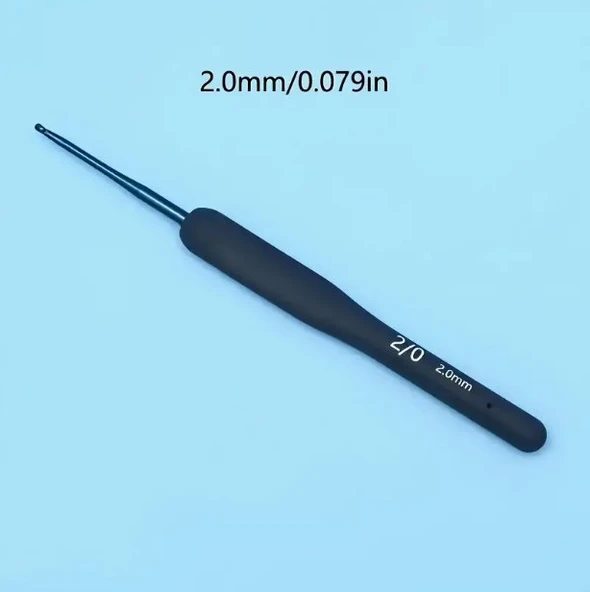 Mavi Yumuşak Tutumlu Alüminyum Tığ - El Örgü şiş