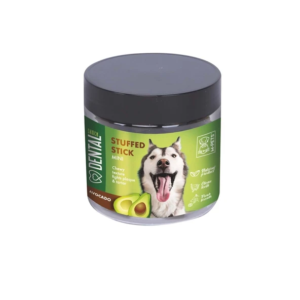M-PETS DENTAL SNACK AVOCADO STUFFED STICK MINI ÖDÜL 100GR ürün görseli