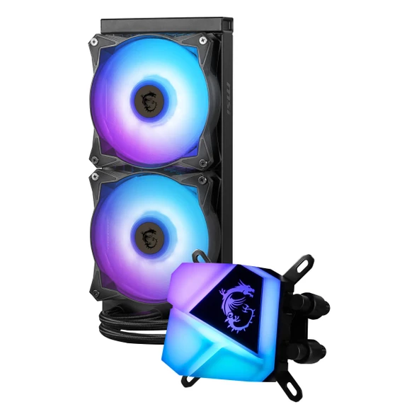 MSI MAG Coreliquid C240 ARGB 240mm AM5/1700P Siyah İşlemci Sıvı Soğutucu - Resim 4