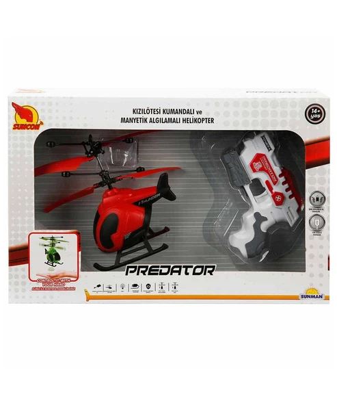 Suncon Predator Kızılötesi Kumandalı Helikopter 25345 Thunder Kırmızı Modeli ürün görseli