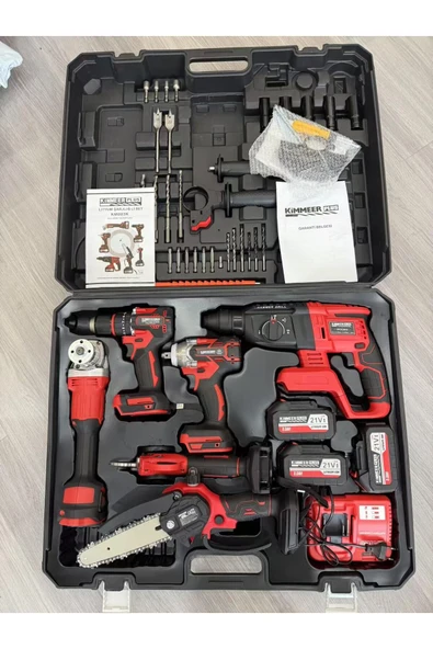 LUNAX Kimmeer Plus 6 Lı Set 2025 Yeni Nesil Hilti-13 Mm Vidalama-testere-makas-spiral-450 Nm Torklu ürün görseli 1