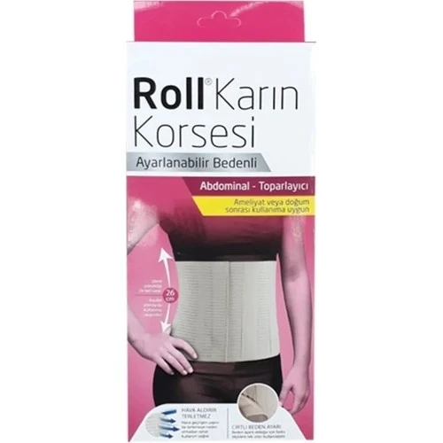 Roll Karın Korsesi Ayarlanabilir Bedenli ürün görseli