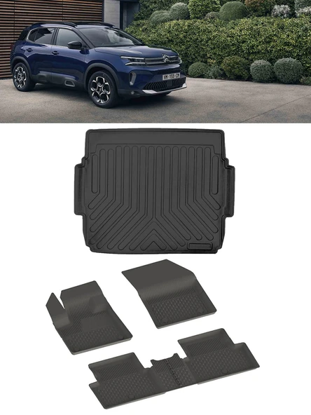 Sahler C5 Aircros 2025 ve Sonrası 4.5D Paspas ve 3D Rizline Üst Bagaj Havuzu