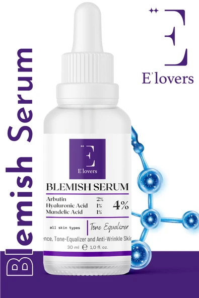 E'lovers Leke Karşıtı, Cilt Tonu Eşitleyici, Arbutin Serum, 30 ml, Tüm Ciltler - Resim 3
