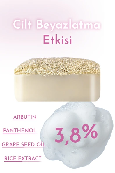 E'lovers Pirinç Özlü Leke Karşıtı Kabak Lifli Sabun,125 gr, %100 Doğal, Tüm Ciltler - Resim 2