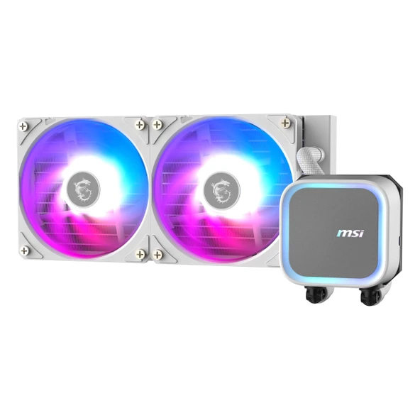 MSI MAG CoreLiquid A13 240 ARGB 240mm AM5/1851P Beyaz İşlemci Sıvı Soğutucu - Resim 2