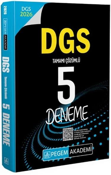 2026 DGS Tamamı Çözümlü 5 Deneme Pegem Yayınları