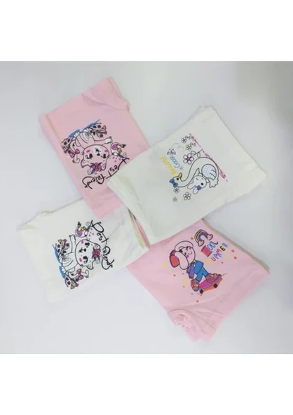 Kota Kız Çocuk Baskılı Likralı Boxer 12 Adet - 3409 ürün görseli