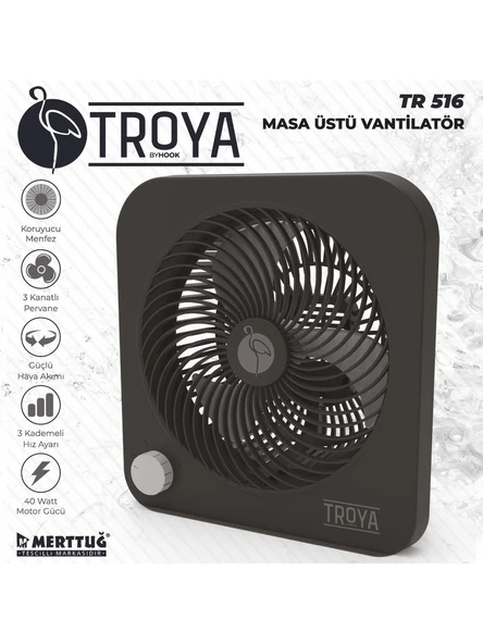 Troya TR-516 Masaüstü Vantilatör - 1