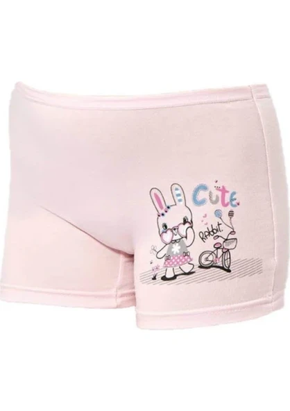 Kota Kız Çocuk Baskılı Likralı Boxer 12 Adet - 3409 - Resim 6