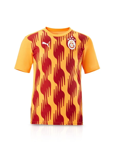 Galatasaray Puma A Takım Antrenman Sarı - Kırmızı Desenli T-Shirt - 1