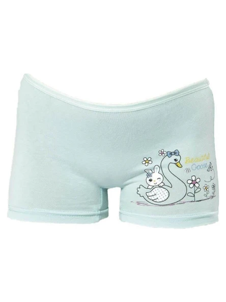 Kota Kız Çocuk Baskılı Likralı Boxer 12 Adet - 3409 - Resim 5