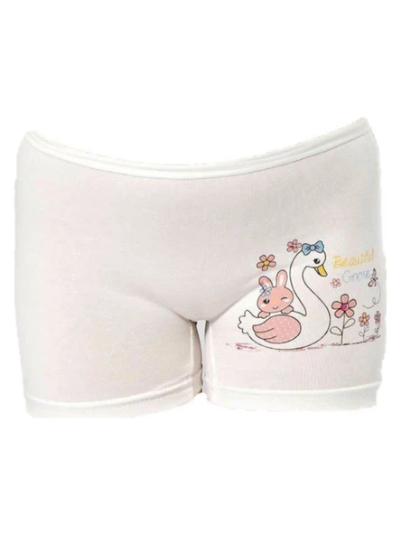 Kota Kız Çocuk Baskılı Likralı Boxer 12 Adet - 3409 - Resim 4