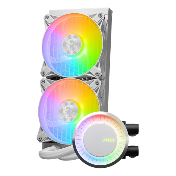 MSI MAG CoreLiquid E240 ARGB 240mm AM5/1851P Beyaz İşlemci Sıvı Soğutucu - Resim 4