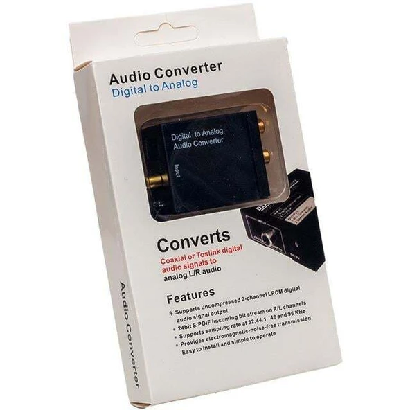Powermaster PM-32145 Dijital Optik Ses To RCA Audio Çevirici Konverter - 3