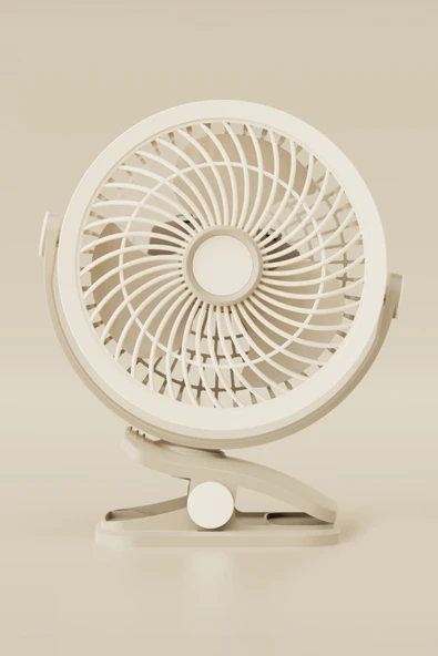3 Kademe Usb Şarjlı Mandallı 360° Taşınabilir Fan Vantilatör Soğutucu YS2545 - 2
