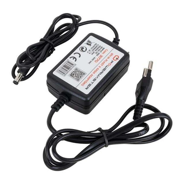 Powermaster PM-31770 12 Volt - 1 Amper - 12 Watt 5.5*2.5 Mm Uçlu İki Ucu Kablolu Masaüstü Adaptör - 2