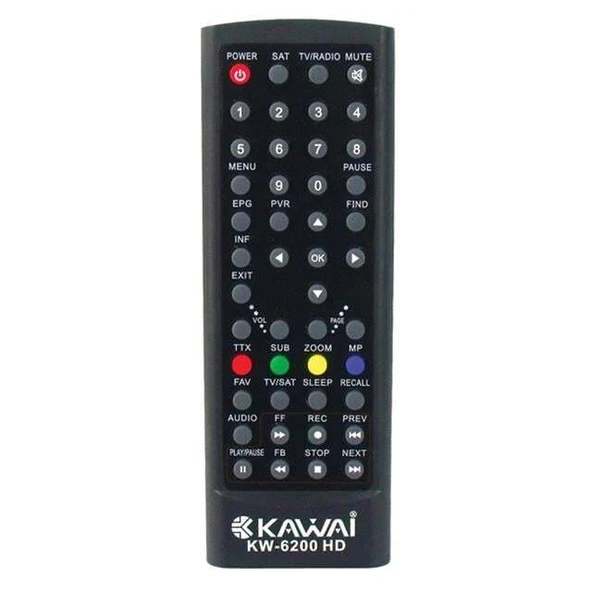 Kawai KW-6200 HD Uydu Alıcı Kumandası ürün görseli 1