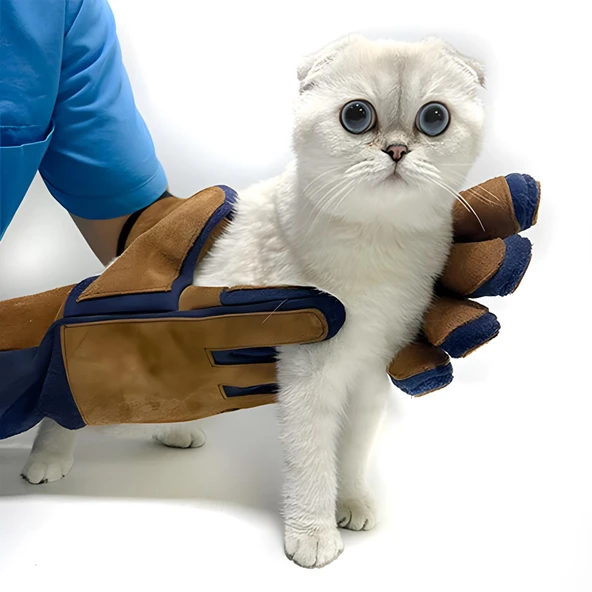 Petsuit Koruyucu Eldiven Lacivet/Taba 50cm - 2