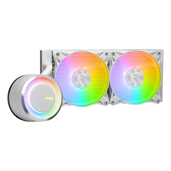 MSI MAG CoreLiquid E240 ARGB 240mm AM5/1851P Beyaz İşlemci Sıvı Soğutucu - Resim 2