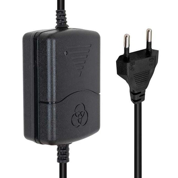 Powermaster PM-31770 12 Volt - 1 Amper - 12 Watt 5.5*2.5 Mm Uçlu İki Ucu Kablolu Masaüstü Adaptör - 1