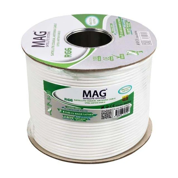 Mag RG59 Fa Mini Dual Bitişik Kablo 100 Metre - 2