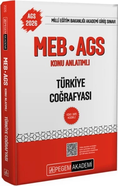 2026 MEB AGS Türkiye Coğrafyası Konu Anlatımlı Pegem Yayınları ürün görseli 1