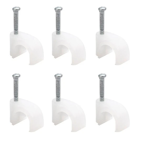 Kroşe 1 Numara Çelik Çivili 4 Mm (Kordon Kabloları İçin) 100\'lü Poşet Powermaster ürün görseli 1