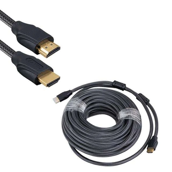 Fully G-507E 15 Metre Örgülü Gold Uçlu HDMI Kablo (Seri 1) - 2